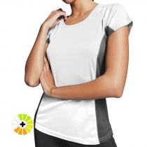 Camisetas técnicas bicolor mujer 140g sublimables