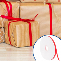 Red Satin Ribbon - 7mm x 30m roll