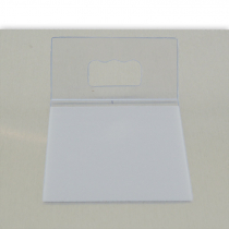 Colgador autoadhesivo de plástico para hasta 900g - Detalle en reverso de panel fotográfico