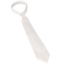 Corbata blanca para sublimación con estuche