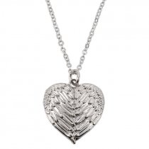 Sublimation Angel Wings Necklace - Heart shape