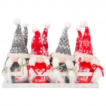 Christmas Gnomes - Hanging Ornaments - Pack of 8 units