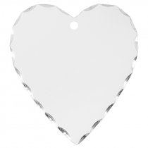 Colgante para sublimación con forma de corazón 
