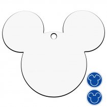 Colgantes decorativos madera DM3 sublimable - Mickey y Minnie