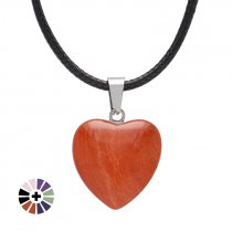Collares corazón piedras naturales