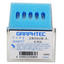 Cuchillas de corte Graphtec de 45º CB09UB - Pack de 5 uds abierto