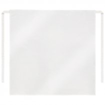 French-style white sublimation apron