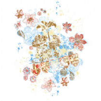 Diseño Transfer Flores y Escudos pack 4 uds
