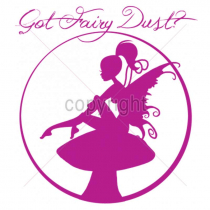 Diseño Transfer Hada rosa - Got Fairy dust? pack 4 uds