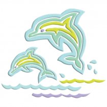 Diseño Transfer Jumpin Dolphins