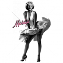 Diseño Transfer Marilyn falda al aire pack 4 uds