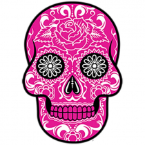 Diseño Transfer Pink Sugar Skull 