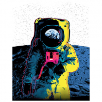 Diseño Transfer Colorful Astronaut
