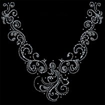 Diseño pedrería collar remolinos
