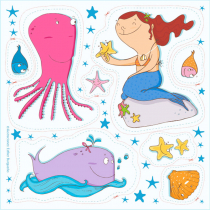 Diseño recortable tejido Pulpo