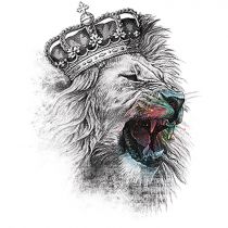 Diseño Transfer King Lion - Pack de 3 uds