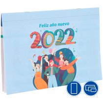 Faldilla calendario mensual 2022