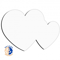 Sublimable MDF3 Wood Double Heart Photo Panels