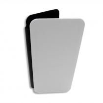 Funda universal de piel sintética con apertura lateral para móvil de hasta 6" 