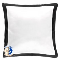 Housse de coussin noire sublimable