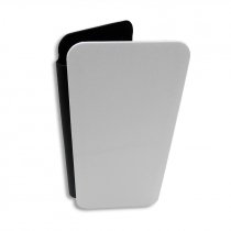 Funda universal de piel sintética con apertura lateral para móvil de hasta 6" 