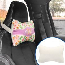 Personalisation and use example of the Sublimation Car Headrest Pillow Case & Pillow Insert