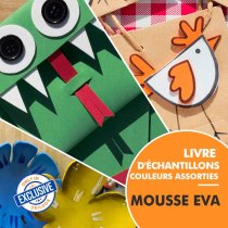 Mousse EVA pour travaux manuels - Livre d'échantillons