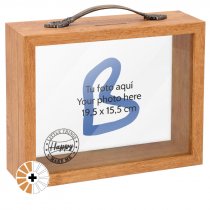 Tirelire cadres photo forme en bois valise