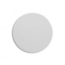 Lámina circular de aluminio blanco brillo de 60mm
