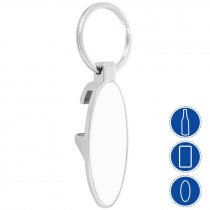 Sublimable Bottle Opener Key Rings