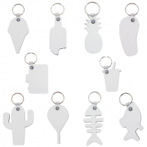 Sublimation Double Sided MDF Keyrings - Summer Shapes Series