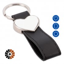 Sublimation Loop Keyrings with Metal Insert