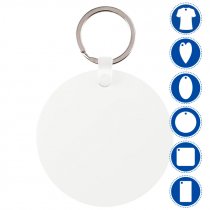 Sublimation Plastic FRP Keyrings