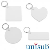 Llaveros plástico FRP sublimable doble cara