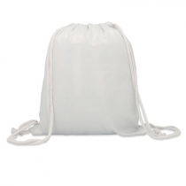 Sac à dos en corde pour sublimation blanc avec purpurine