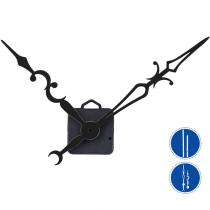Maquinarias de reloj y agujas