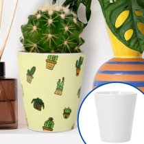 Sublimable Ceramic Flowerpot