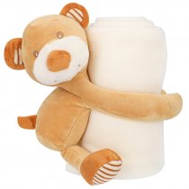 Sublimable Polar Blanket with Teddy Bear