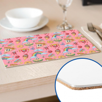 Sublimable Aluminium Placemats with Cork Base