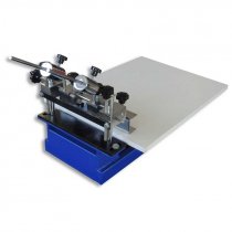 Máquina de serigrafía manual de sobremesa de 1 color con microregistro
