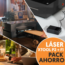 Máquinas de grabado y corte láser xTool P2 y F1 - Pack Ahorro