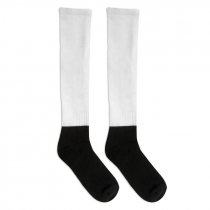 Chaussettes de foot pour sublimation à base noire et gabarits