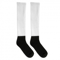 Chaussettes de foot enfant pour sublimation à base noire et gabarits