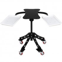 Mesa con bandejas laterales para planchas transfer
