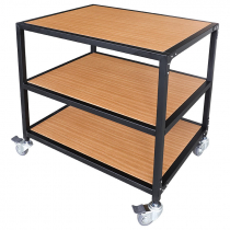 Table for Heat Presses with Wheels and Shelves