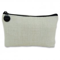 Sublimation Coin Purse with zip - 15x10 - Imitation linen fabric