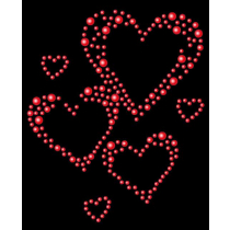 Diseño de pedrería Corazones
