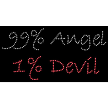 Diseño de pedrería 99% angel 1% devil