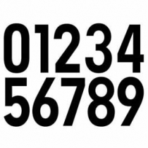 Numeros y letras BRILDOR
