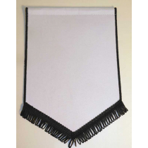 Banderín Escudo 150x100mm Blanco Negro